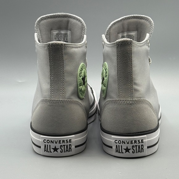 Converse Men's 12 Sneakers Grey Sour Glow Polyester Suede CTAS Hi Chucks A10497F - Picture 6 of 13